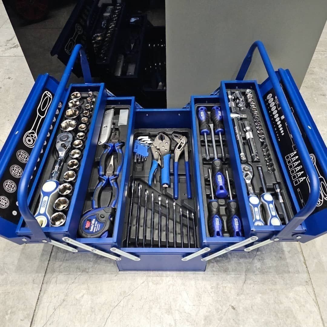 مجموعه جعبه بکس و ابزار ۸۵ عددی صنعتی باس مدل BOX_85N