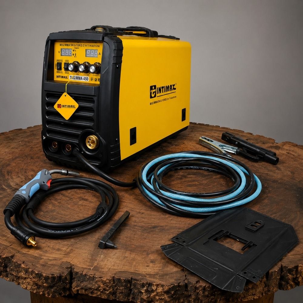 قیمت و خریددستگاه جوشکاری‌co2 و الکترود صنعتی اینتیمکس ۴۵۰ آمپر مدل Mig/MMa450 |ارسال فوری