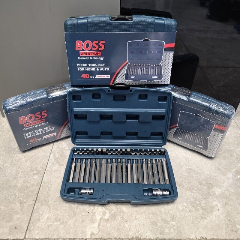 مجموعه بکس نوک خور ۴۰ عددی باس مدل Bs_40pcs