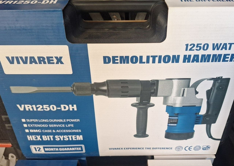 دریل چکش تخریب سایز ۱۳ میلی متری ۱۲۵۰ وات ویوارکس مدل VR1250_DH