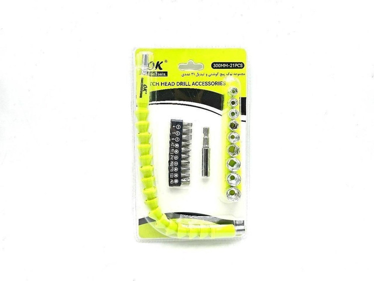 مجموعه نوک پیچ گوشتی و تبدیل ۲۱ عددی اوکی مدل OK_3030