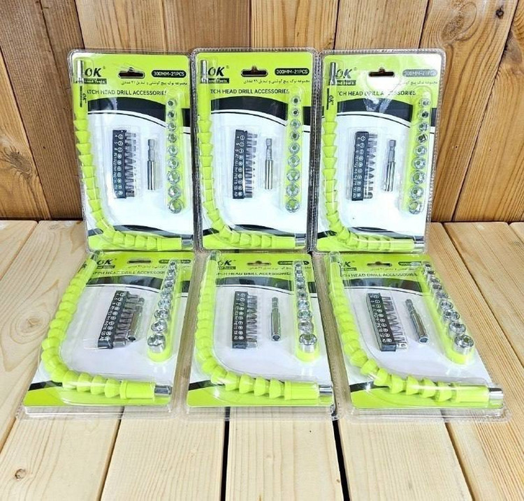مجموعه نوک پیچ گوشتی و تبدیل ۲۱ عددی اوکی مدل OK_3030