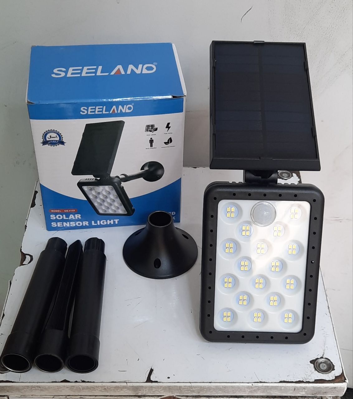 چراغ سولار تک پنل ( شارژ خورشیدی) SEELAND مدل ۴۱۴۷