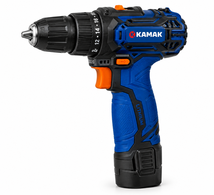 دریل شارژی ۱۰ میلیمتر ۱۲ ولت تک باتری کاماک مدل KT21050