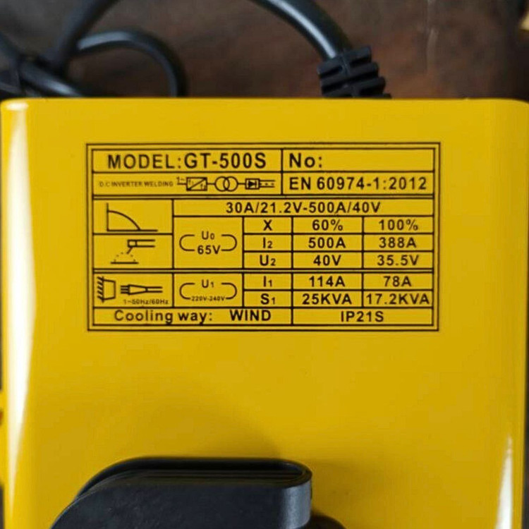 اینورتر جوشکاری ۵۰۰ آمپر اتاق متوسط نمایشگر بزرگ اینتیمکس مدل GT_500S